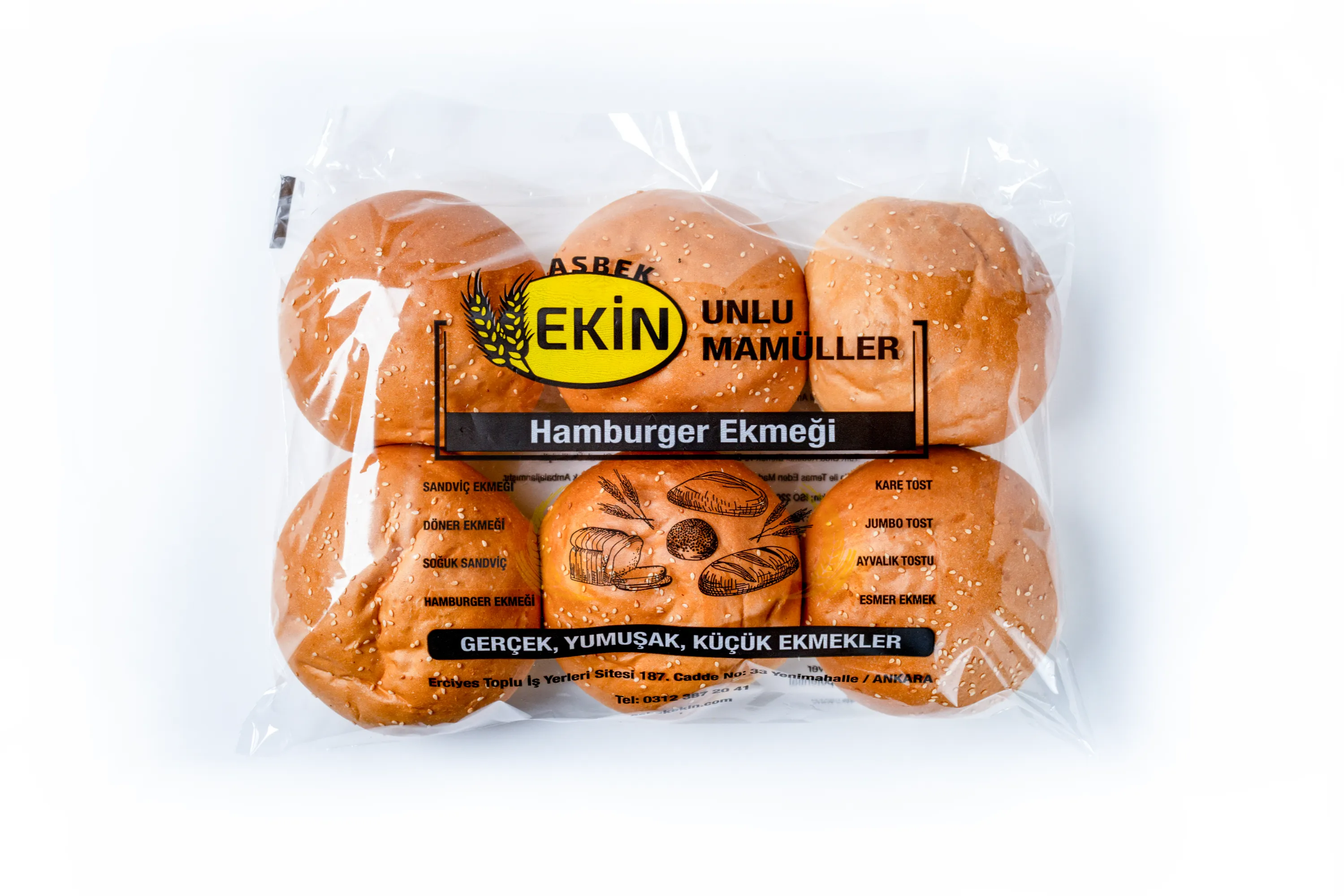 Asbek Ekin hamburger ekmeği - hamburger ekmekleri görsel 4