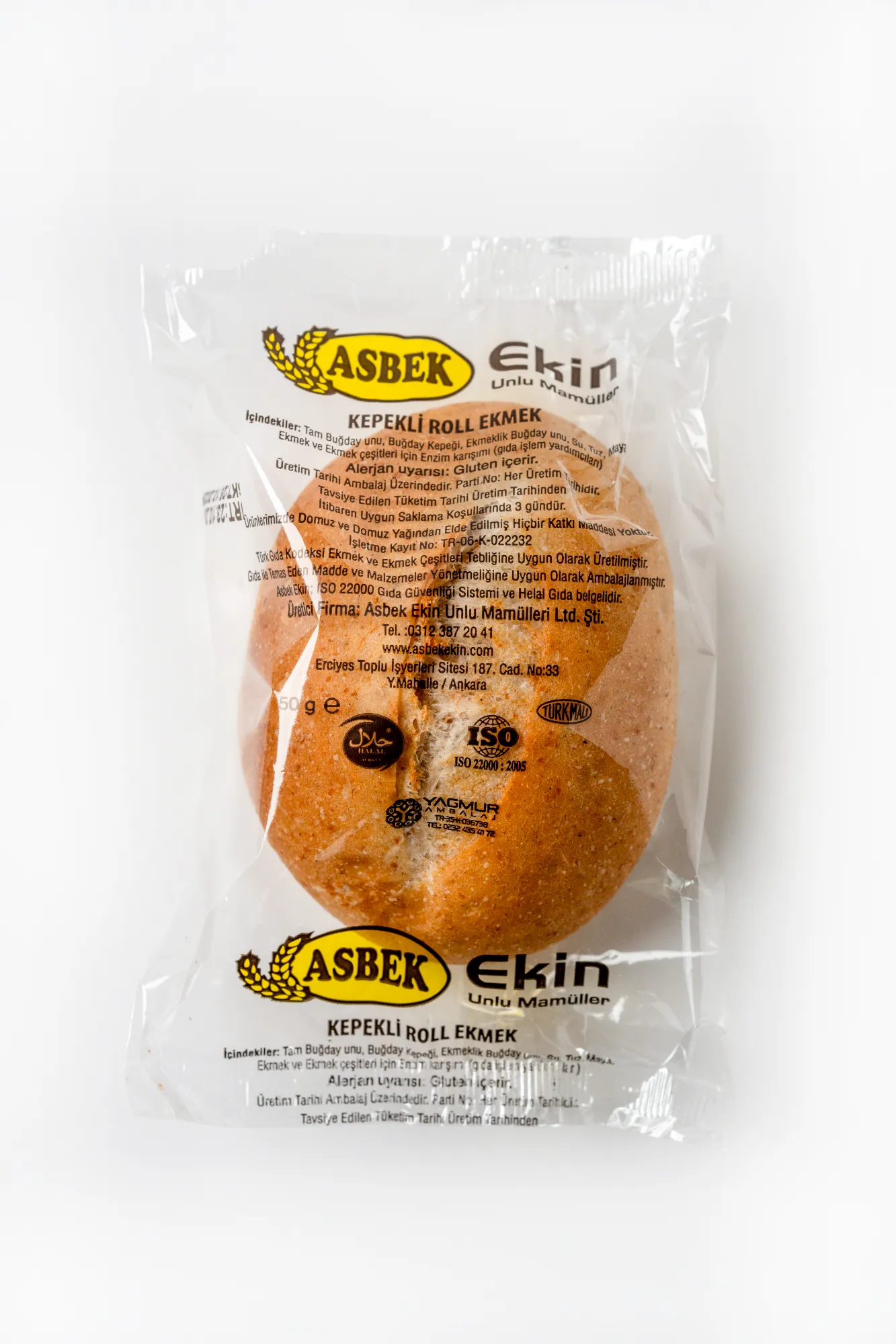 Asbek Ekin kepekli francala ekmeği - mini ekmekler