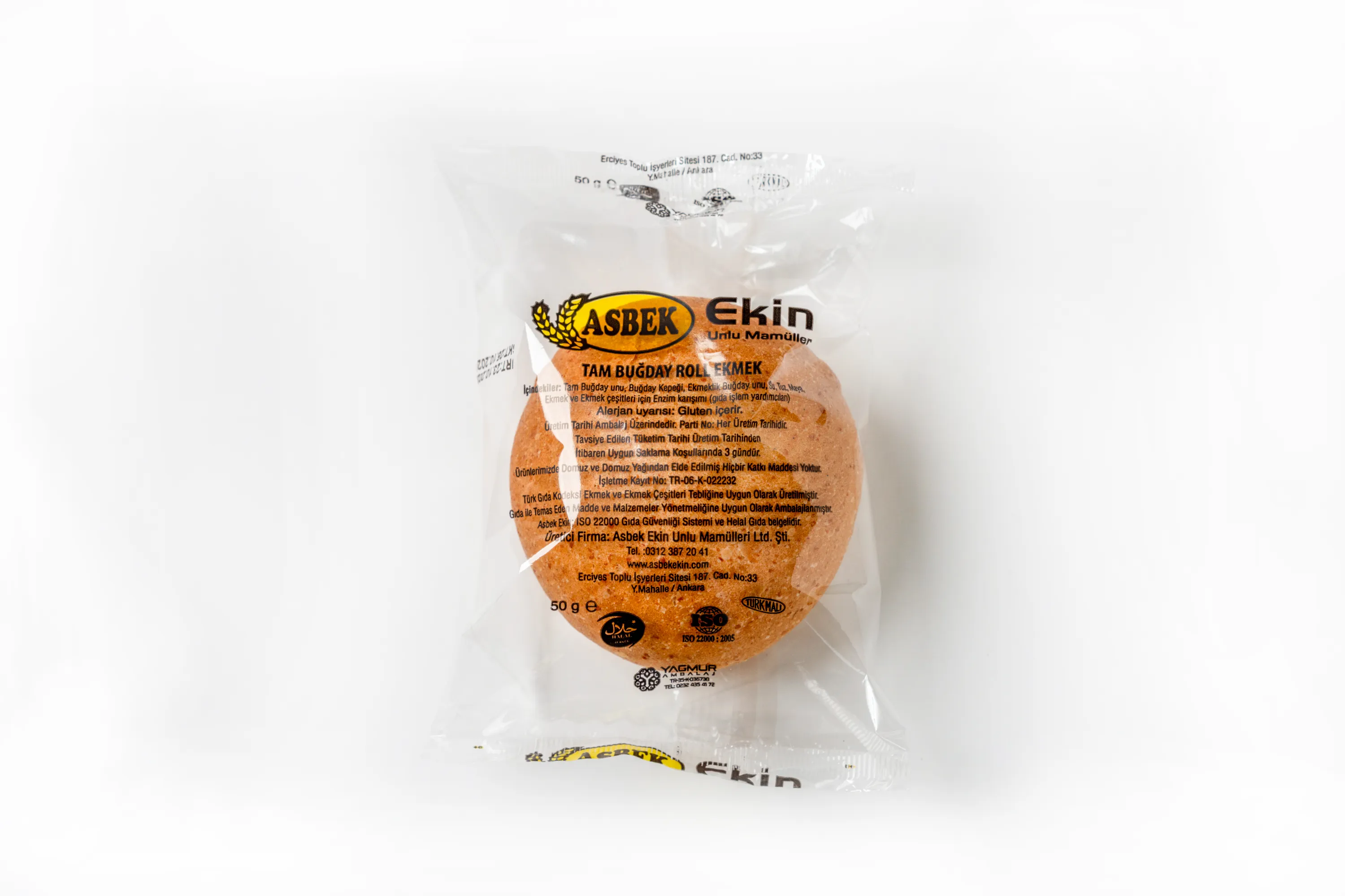 Asbek Ekin tam buğday roll ekmeği - mini ekmekler